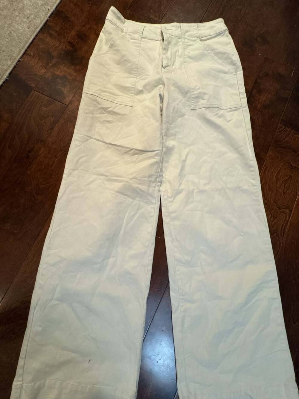 Nili Lotan Beige Loose Straight Pants Size 6
